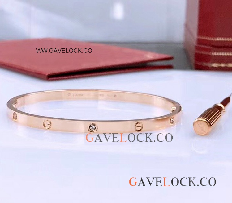 Cartier Narrow Love Bracelet Rose Gold with Screwdriver